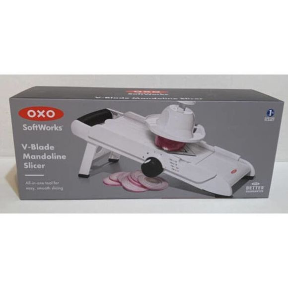 OXO Good Grips V-Blade Mandoline Slicer, fruit and vegetable slicer White - Picture 2 of 7